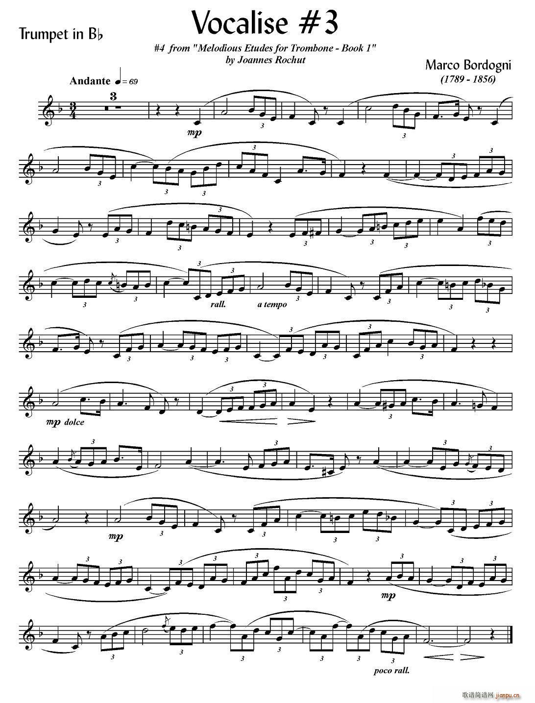 Bordogni Vocalise 3 С(ʮּ)1