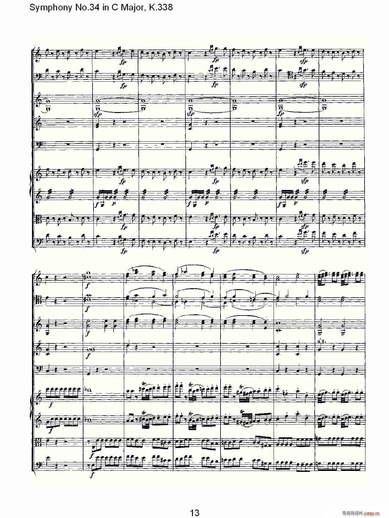 Symphony No.34 in C Major, K.338(ʮּ)13