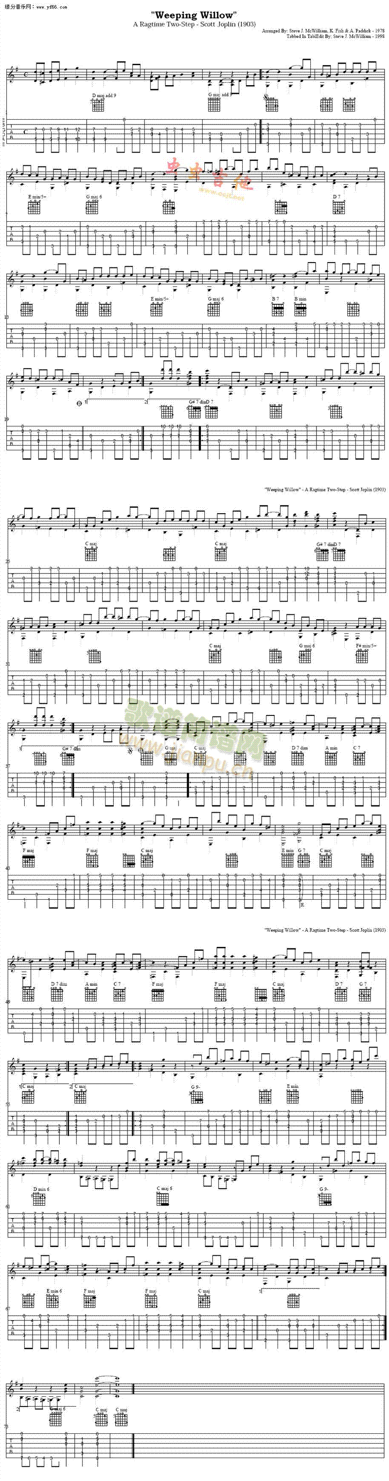 weepingwillow(吉他谱)1