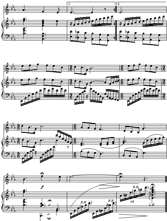 我和我的祖国曲谱完整版歌谱_我和我的祖国曲谱(2)