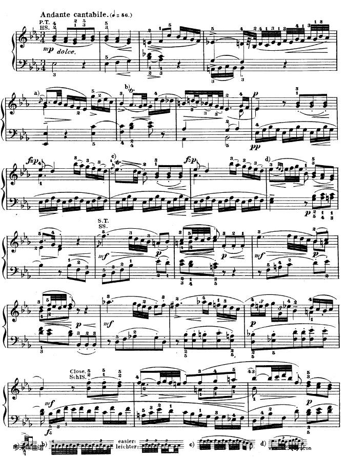 降B大调奏鸣曲kv333-莫扎特(钢琴谱)9