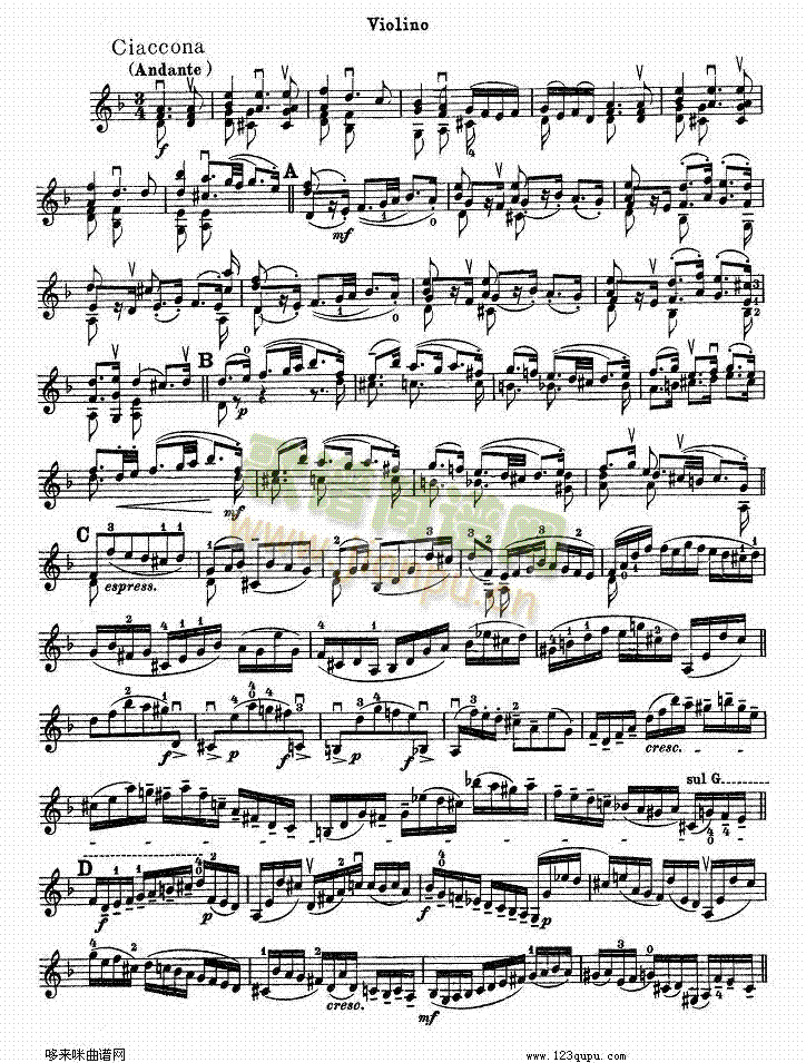 巴赫小提琴变奏曲2(其他乐谱)6
