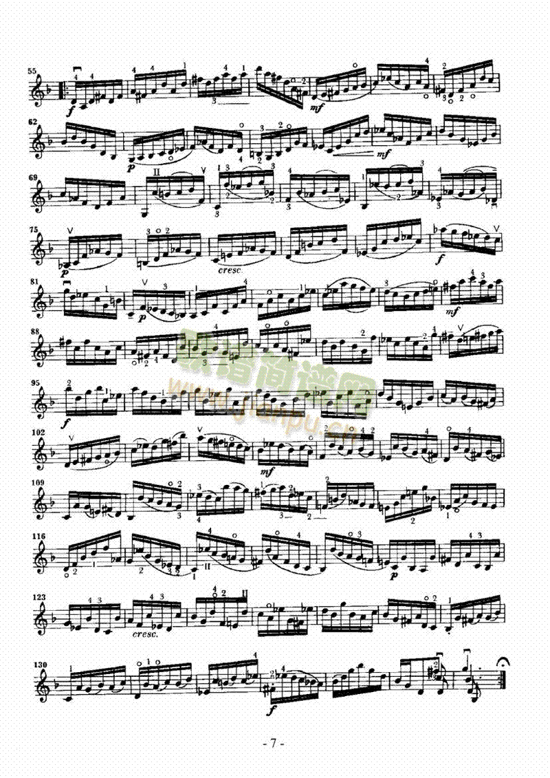 六首无伴奏奏鸣曲及组曲―独奏弦乐类小提琴(其他乐谱)7