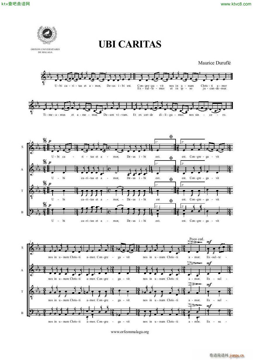 Durufle Ubi Caritas()1