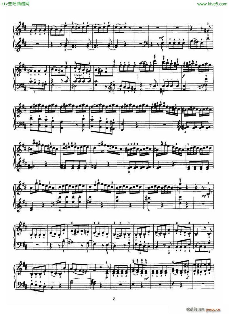 Haydn Piano Sonata No 32 In B()8