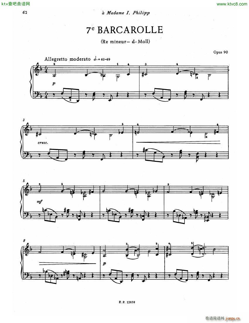 Faure 13 Barcarolle ()3
