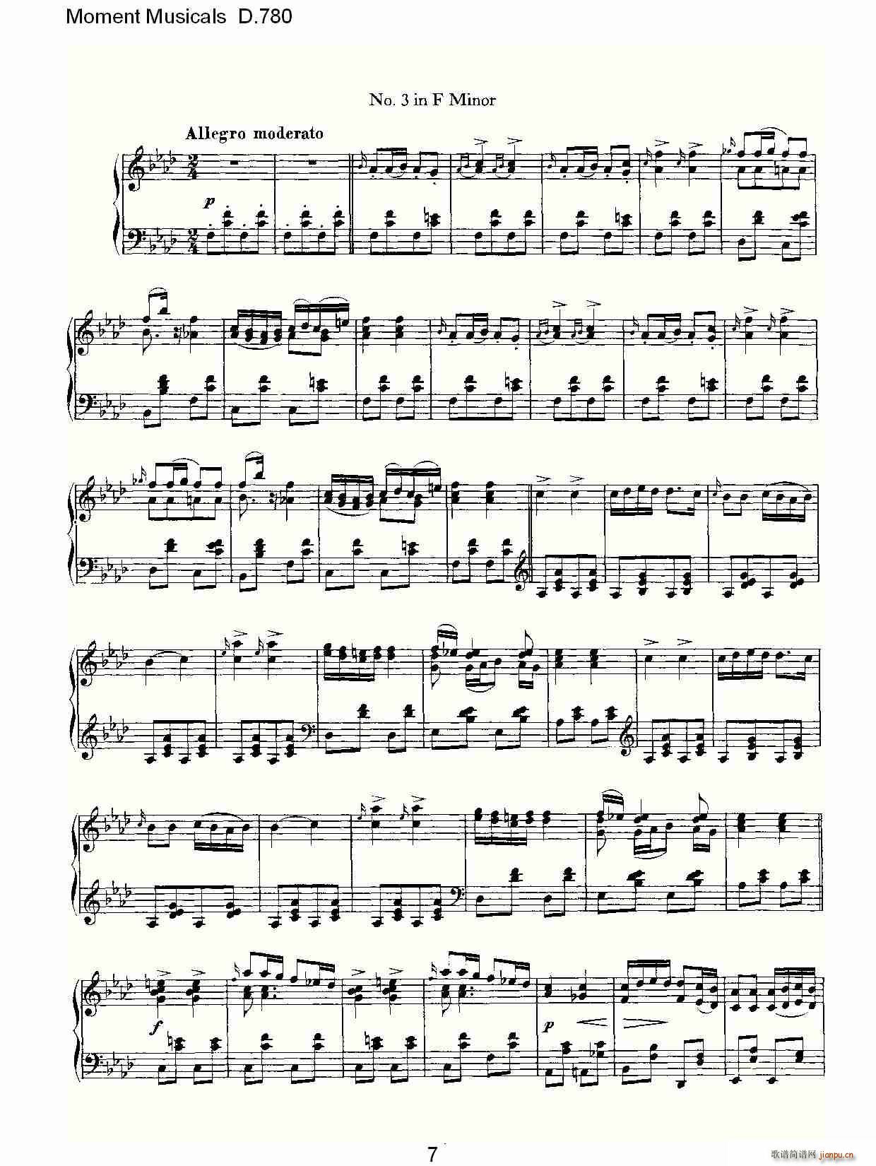 Moment Musicals D.780(ʮּ)7