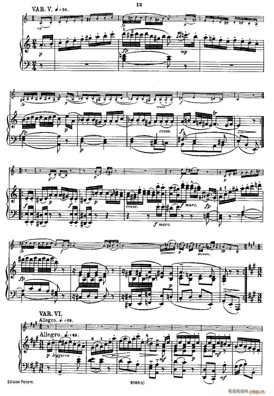 Mozart Violin Sonata No 1 KV 305 һС(С)12