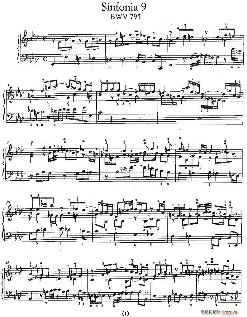 Sinfonia 9 BWV-795(ʮּ)1