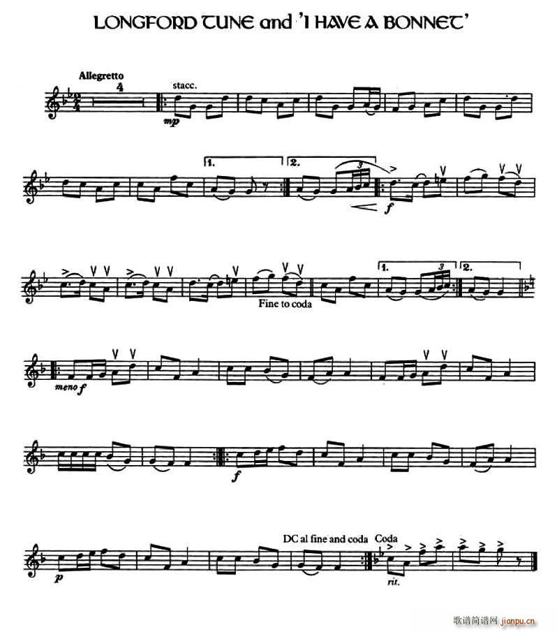 Longford Tune and I Have a Bonnet (ʮּ)1