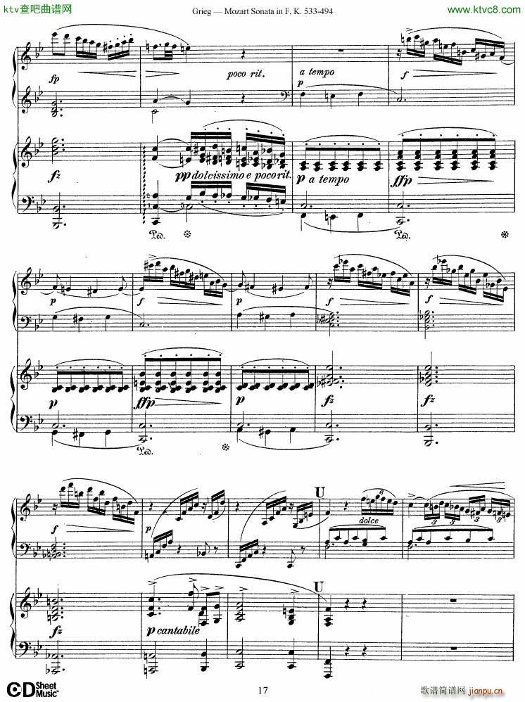 Grieg Sonata K 533 Mozart 2nd Piano Grieg()17
