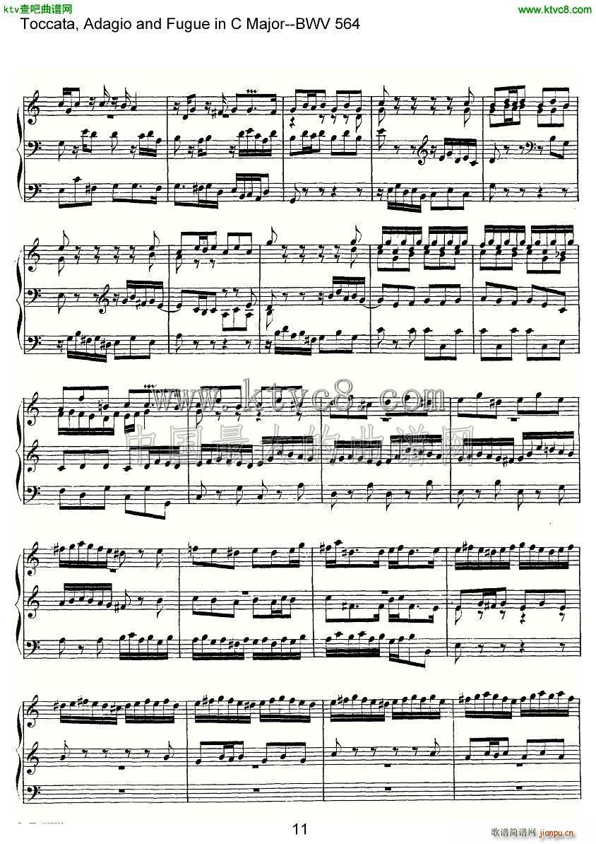 Toccata Adagio and Fugue in C Major BWV 564 ܷ(ʮּ)11