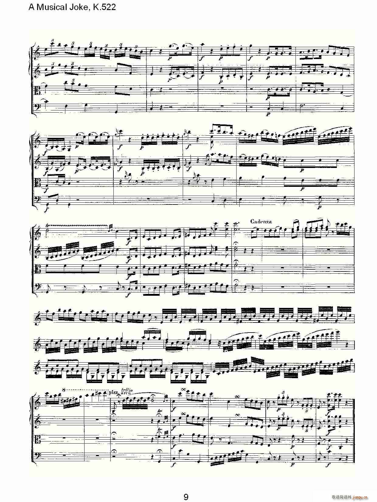 A Musical Joke, K.522(ʮּ)9