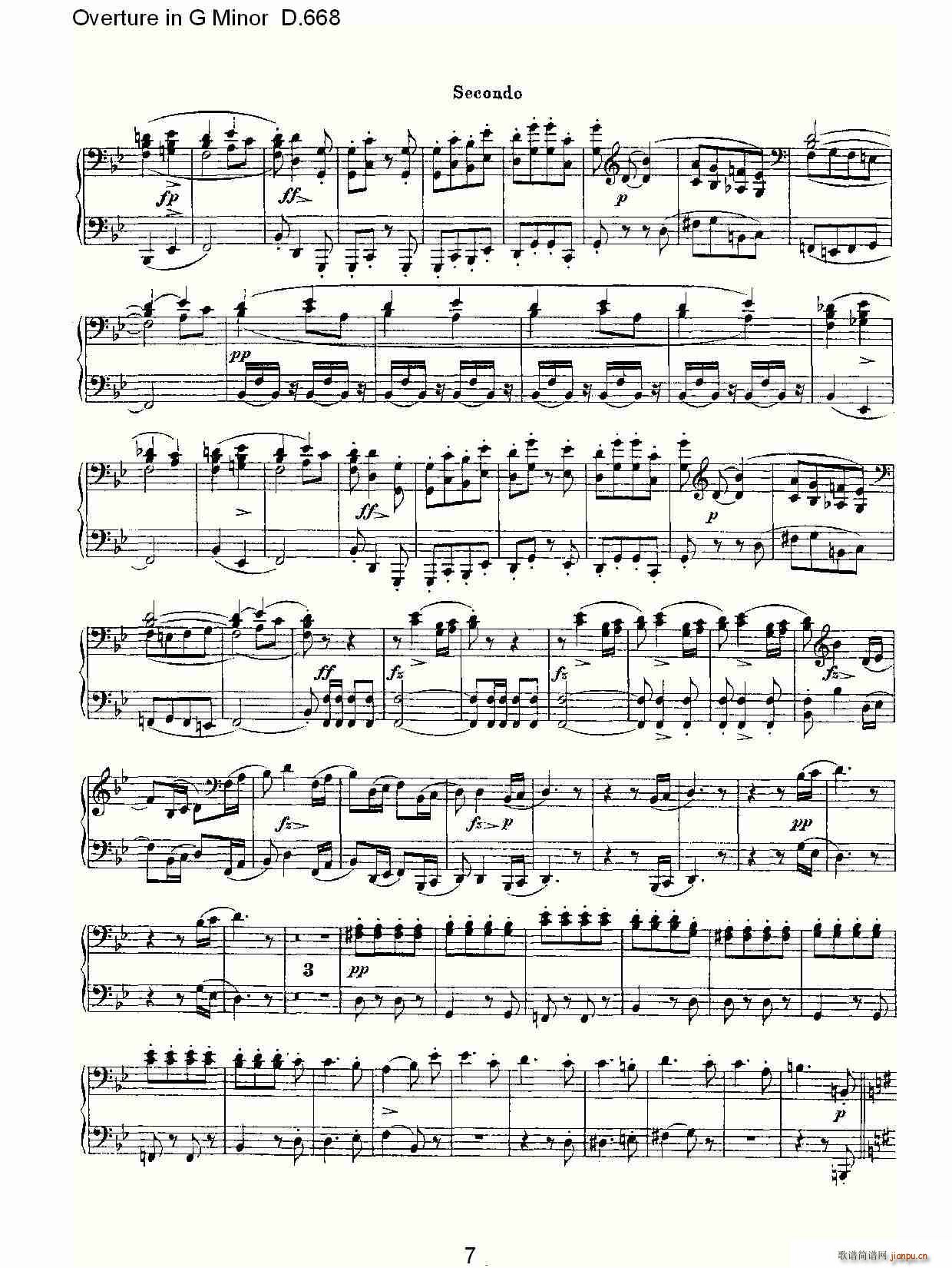 Overture in G Minor D.668(ʮּ)7