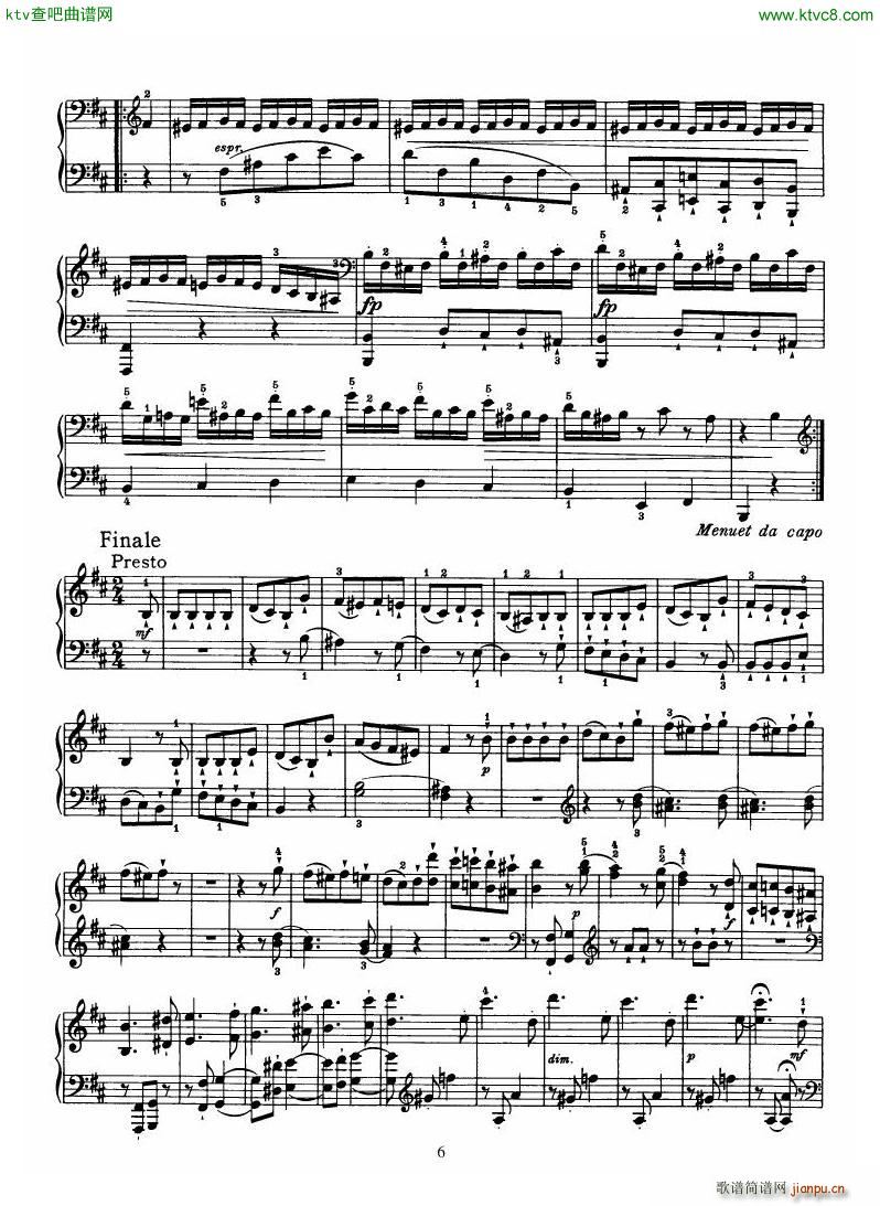 Haydn Piano Sonata No 32 In B()6