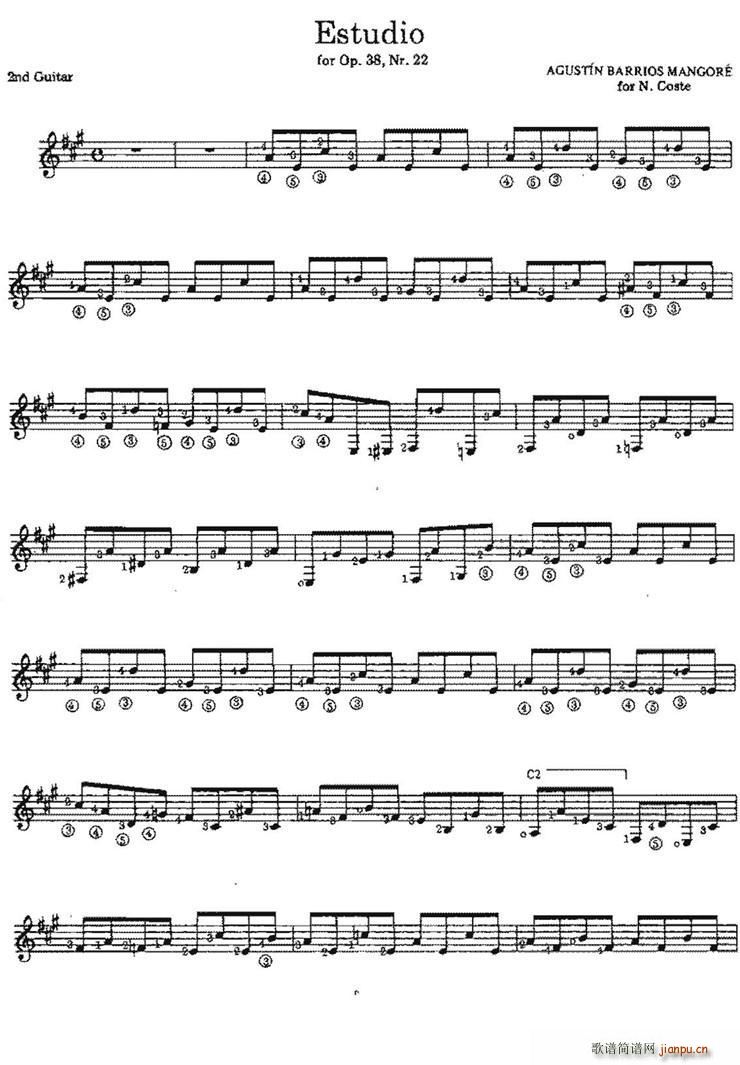 Estudio for Op 38no 22 ŵ伪()1