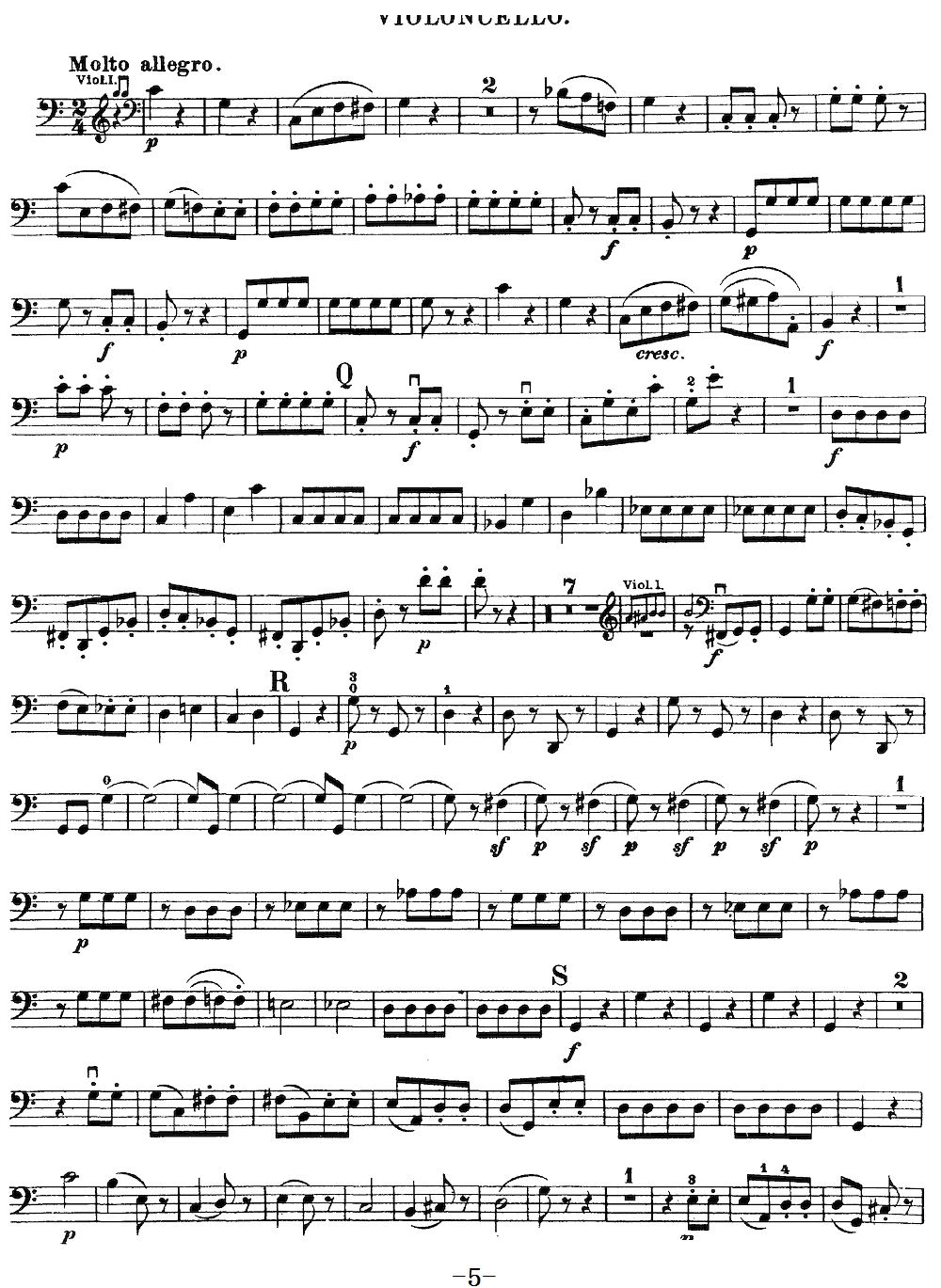 Mozart Quartet No 19 in C Major K 465 Cello(ʮּ)5