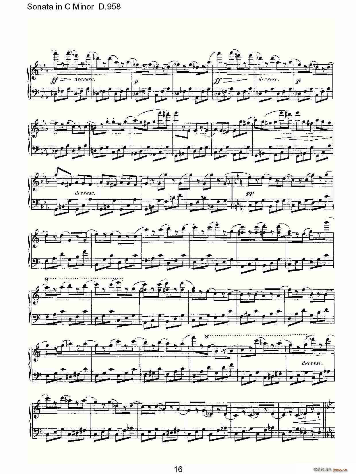Sonata in C Minor D.958(ʮּ)16