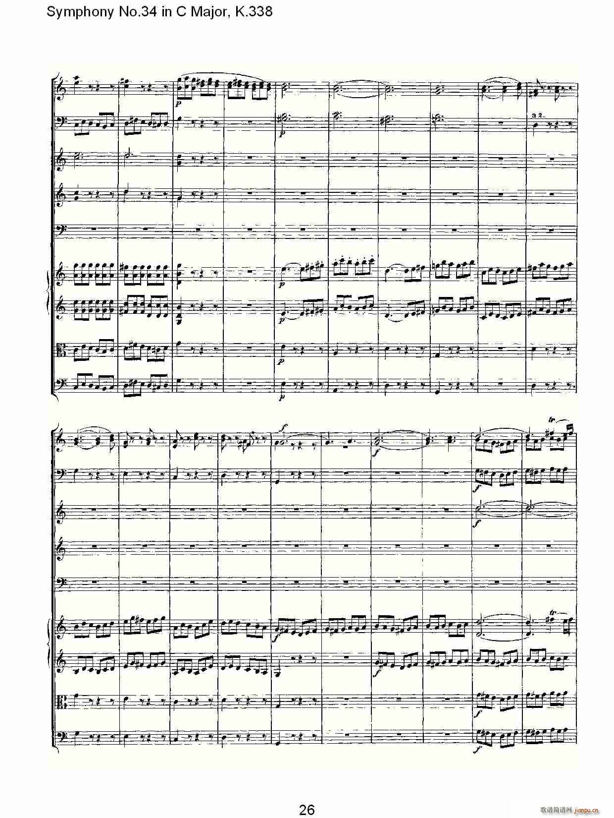 Symphony No.34 in C Major, K.338(ʮּ)26