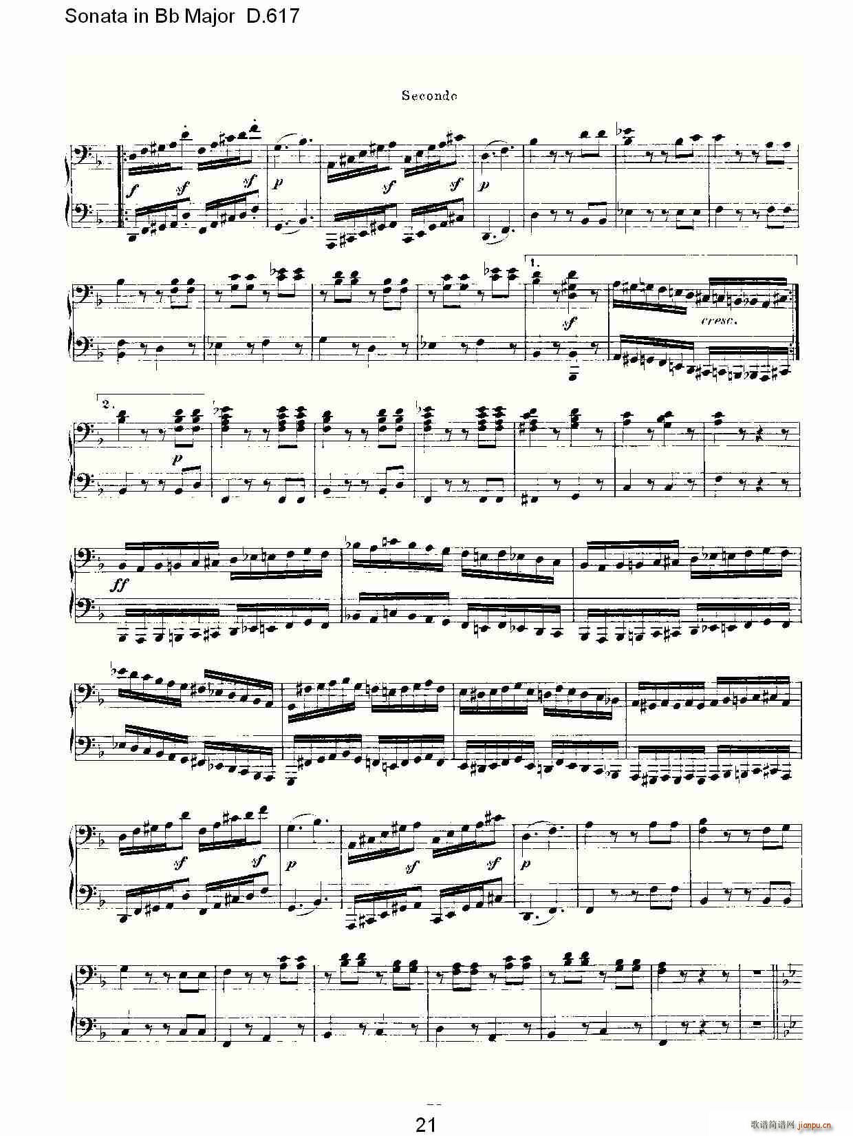 Sonata in Bb Major D.617(ʮּ)21
