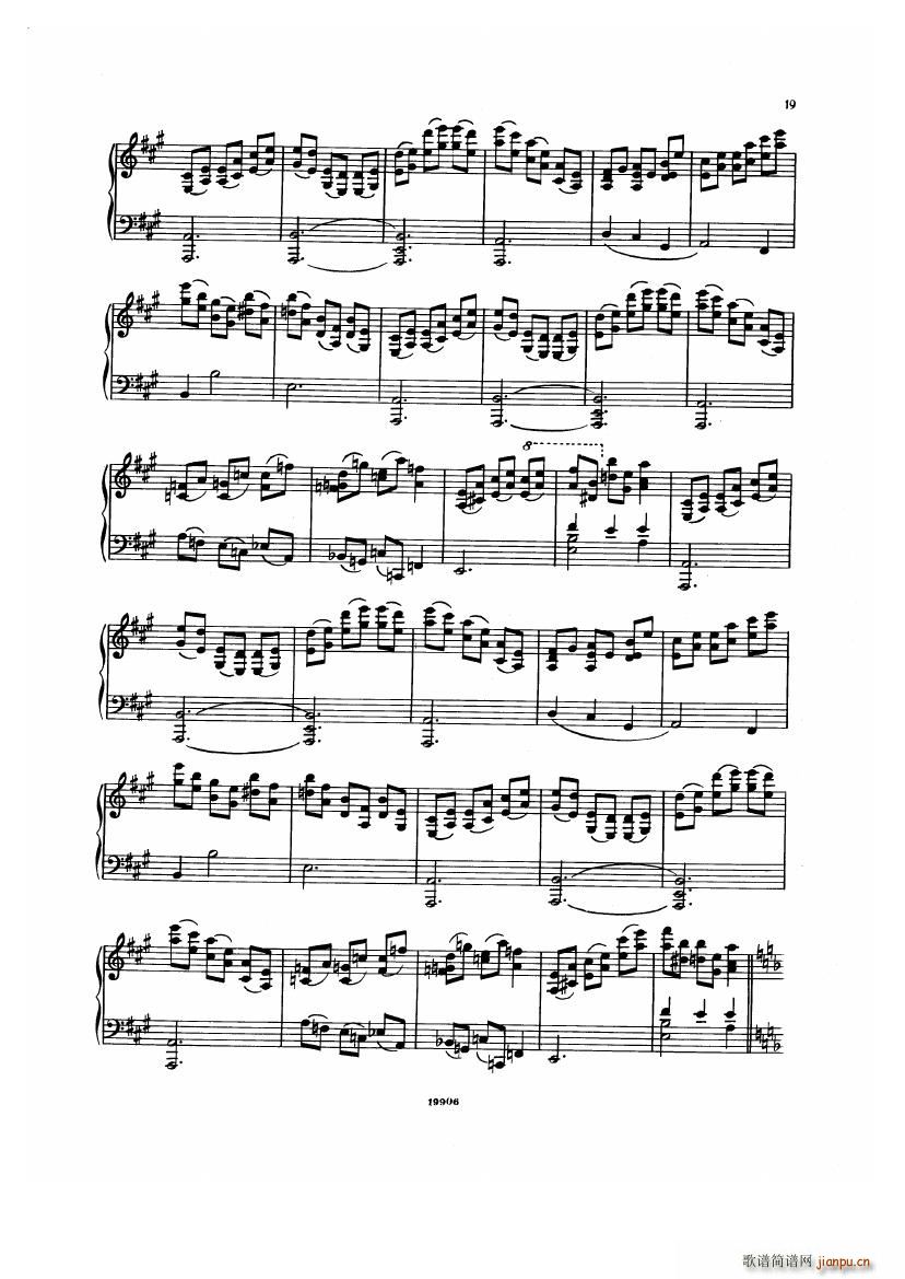 Albeniz op 65 Etudes no 1 7()19