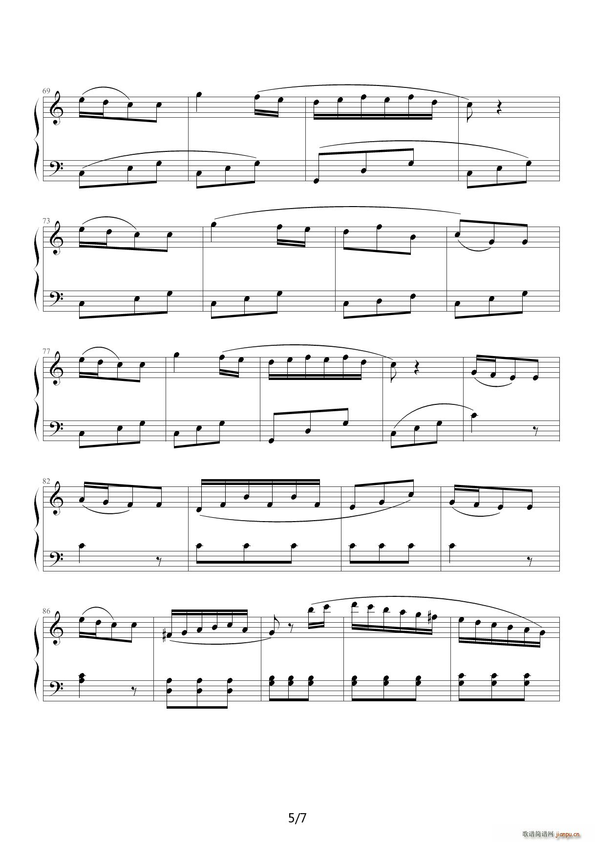 克列门蒂小奏鸣曲op 36 no 1 三个乐章 c调(钢琴谱)5图片