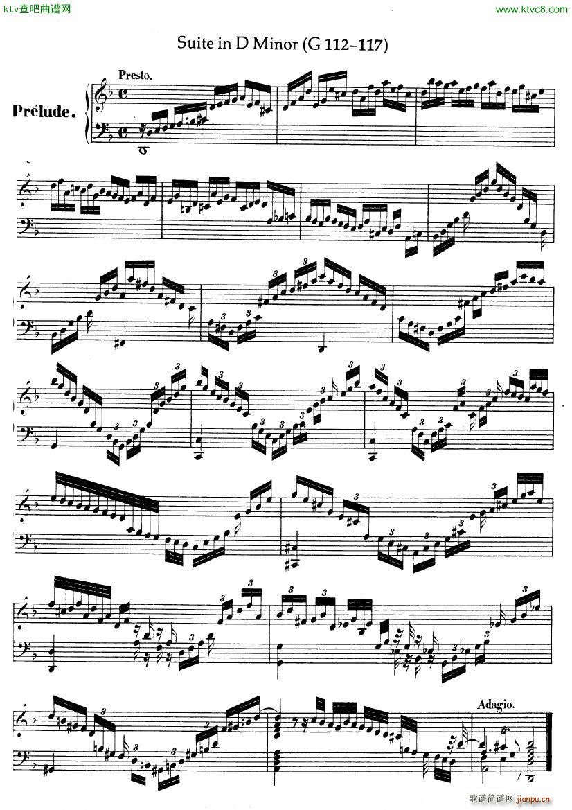 Handel Suite in D minor G112 117()1