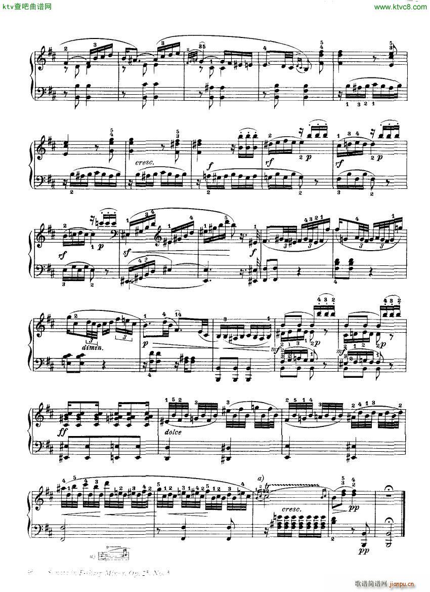 Clementi 25 5 Sonata Fsharp minor()13