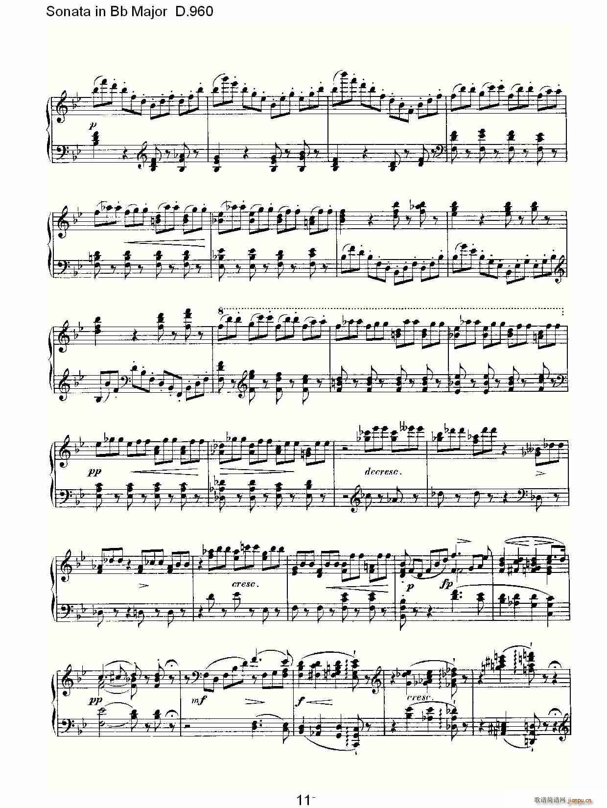 Sonata in Bb Major D.960(ʮּ)11