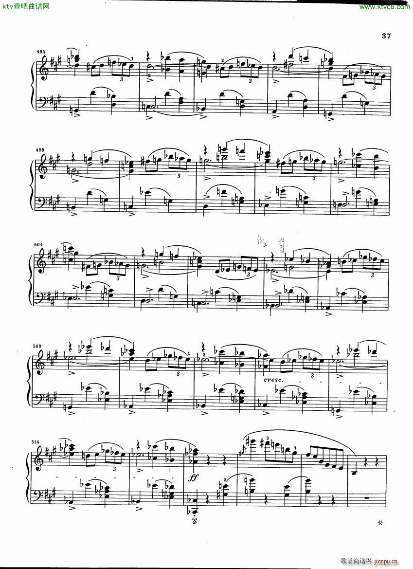 Chopin Scherzo B flat minor Henle()8