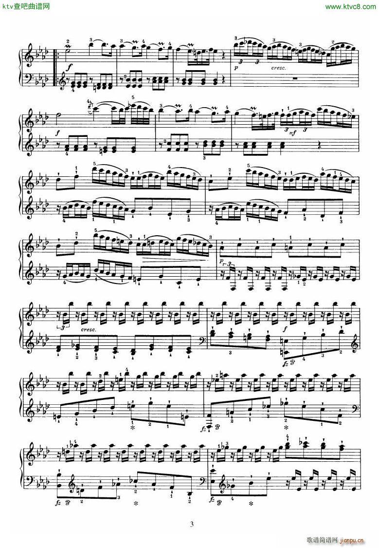Piano Sonata No 46 in Ab()3