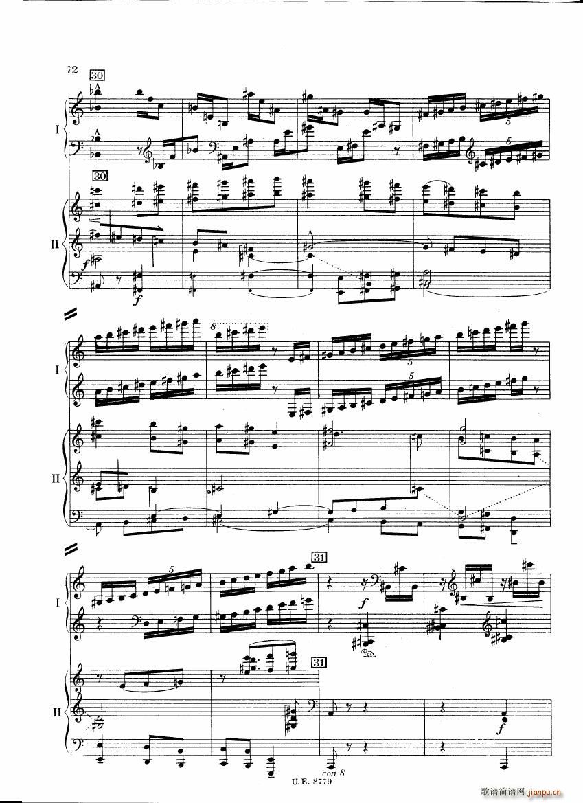 Bartok SZ 83 Piano Concerto 1 2p reduct ()29