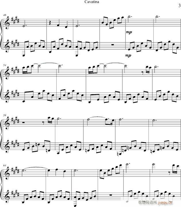 cavatinaٰ()3