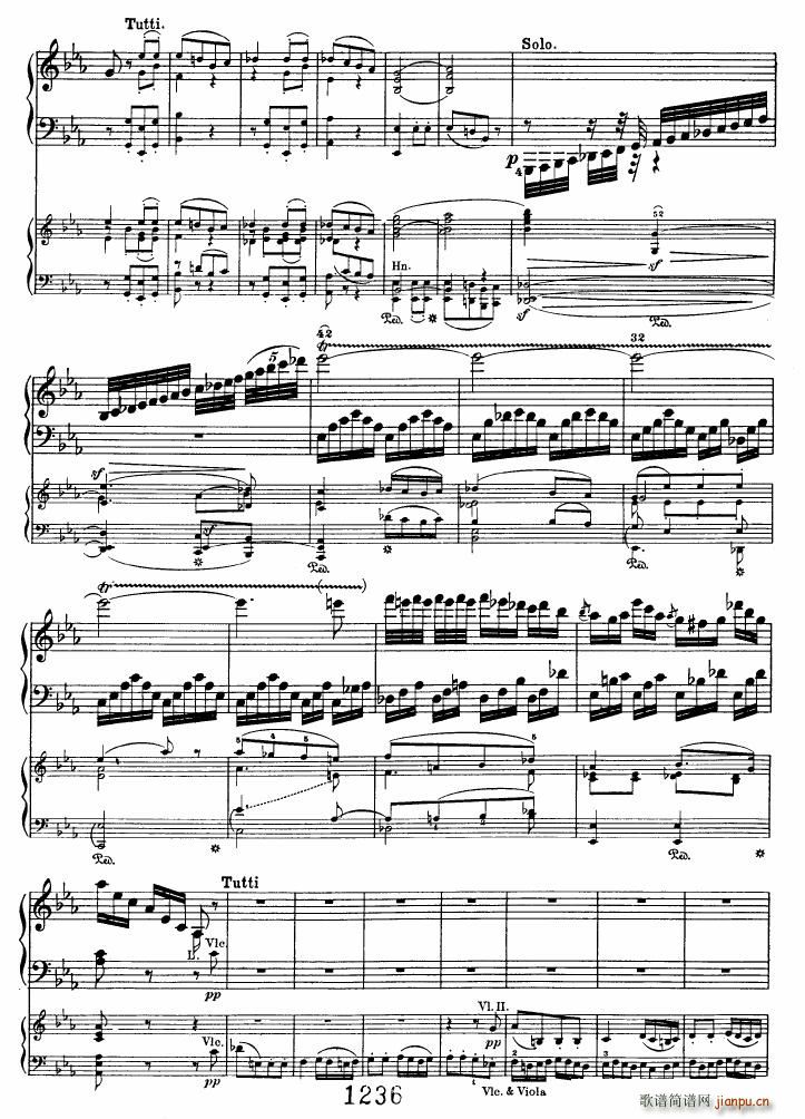Beethoven op 37 Piano Concerto no 3 2pno red ()3