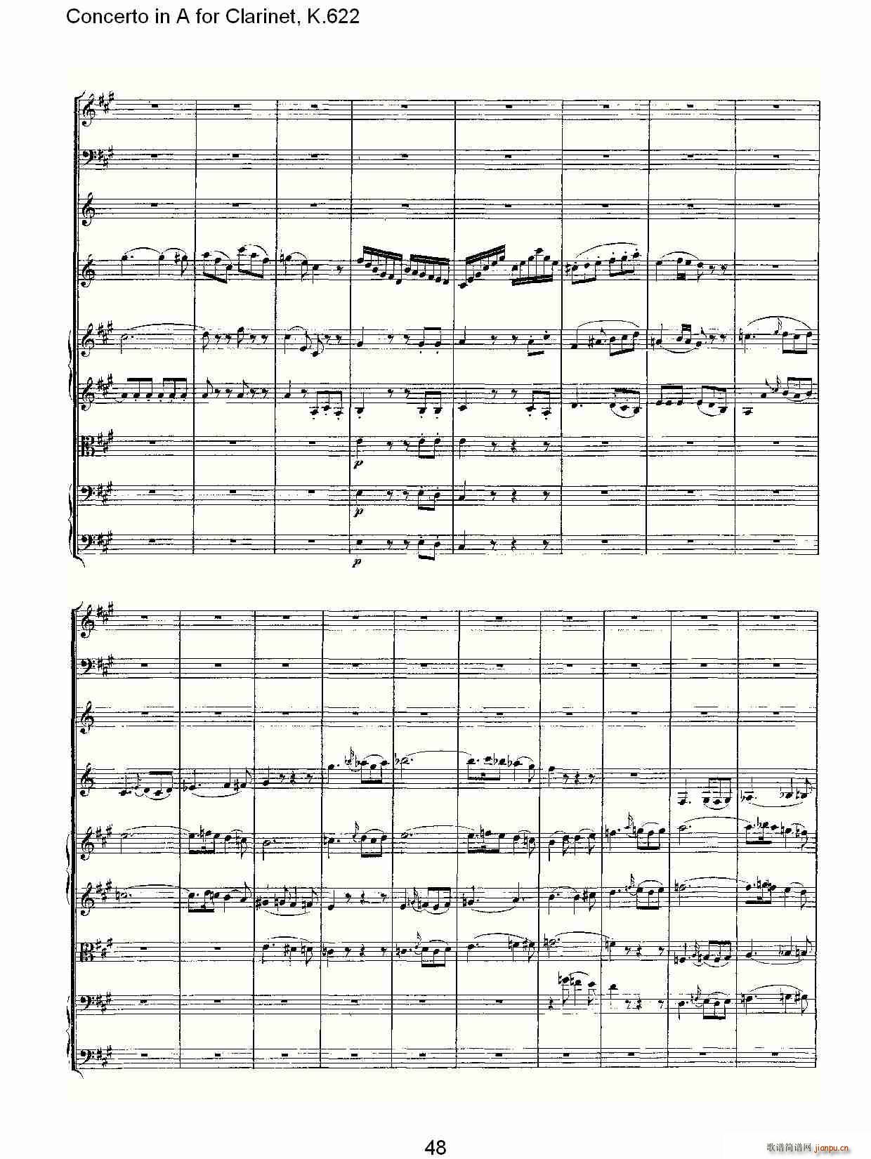 Concerto in A for Clarinet, K.622(ɹ)19