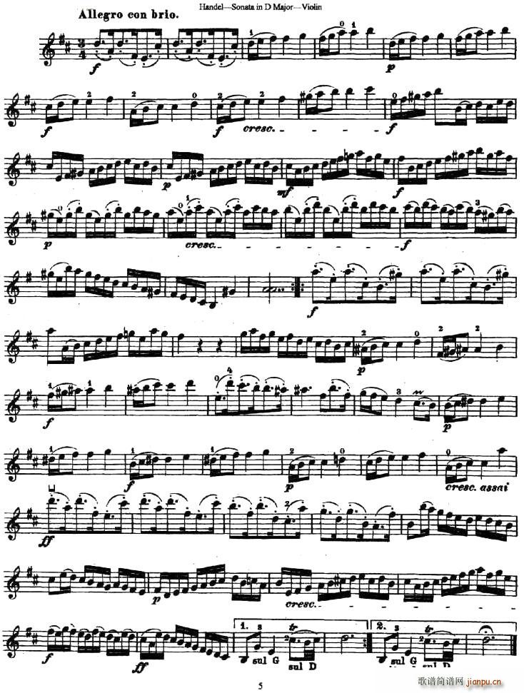 Sonata No.4 in D Major(ʮּ)5