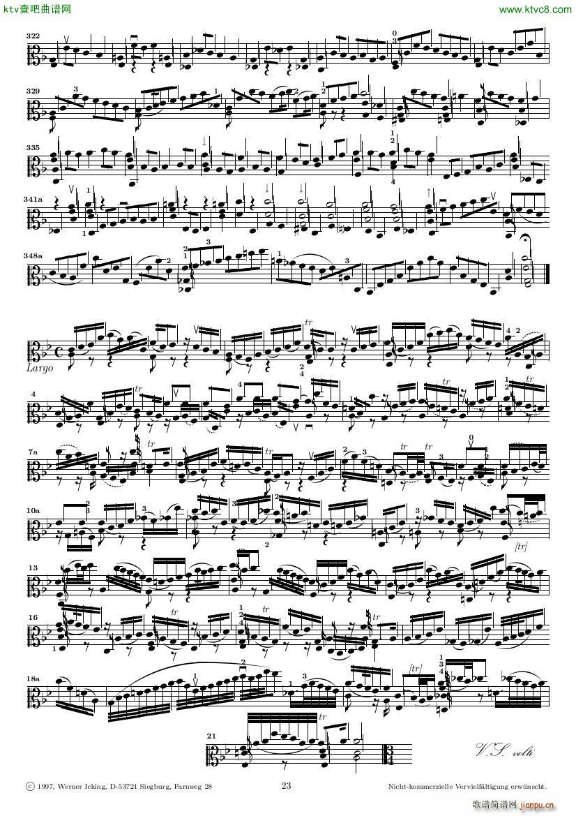 Bach JS BWV 1005 Sonata for Solo Violin in C()23