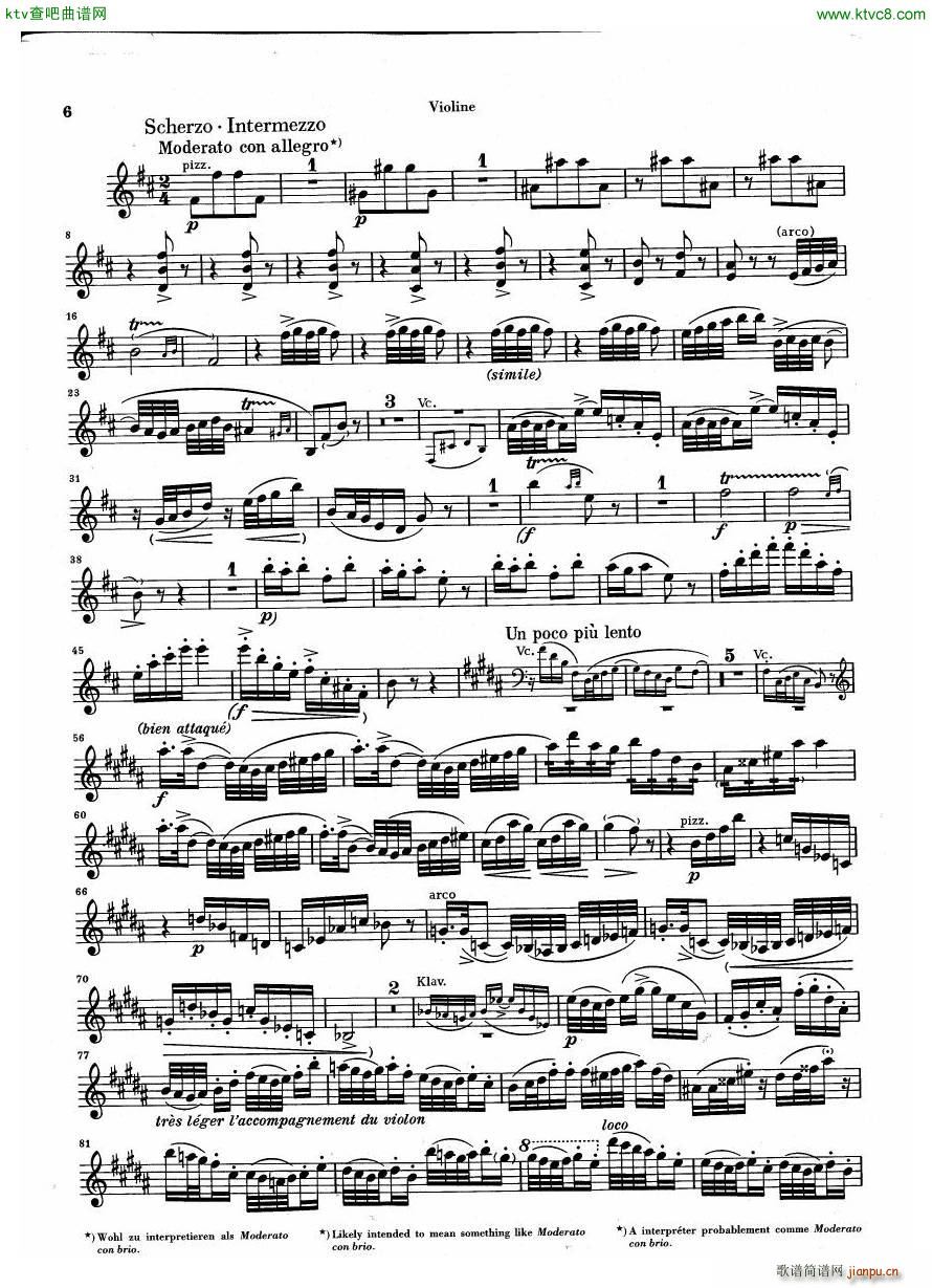 Debussy Piano Trio in G parts()3