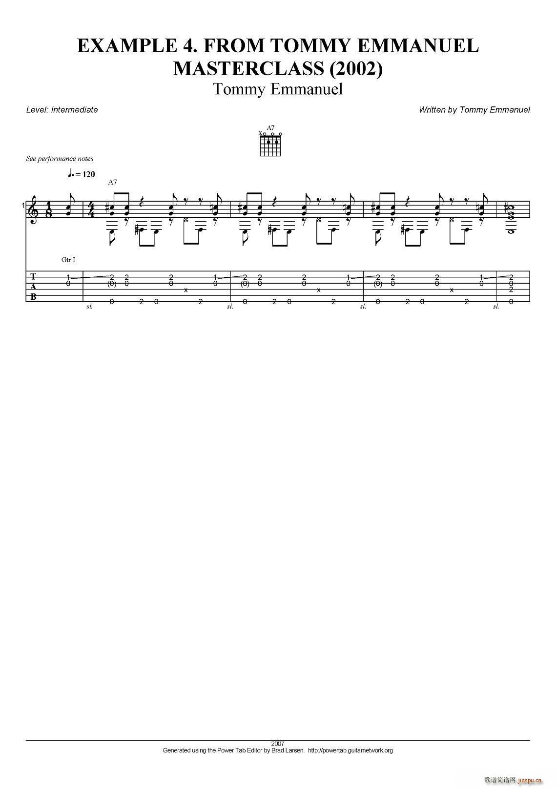 tommy emmanuel masterclass example 4 ָ()1