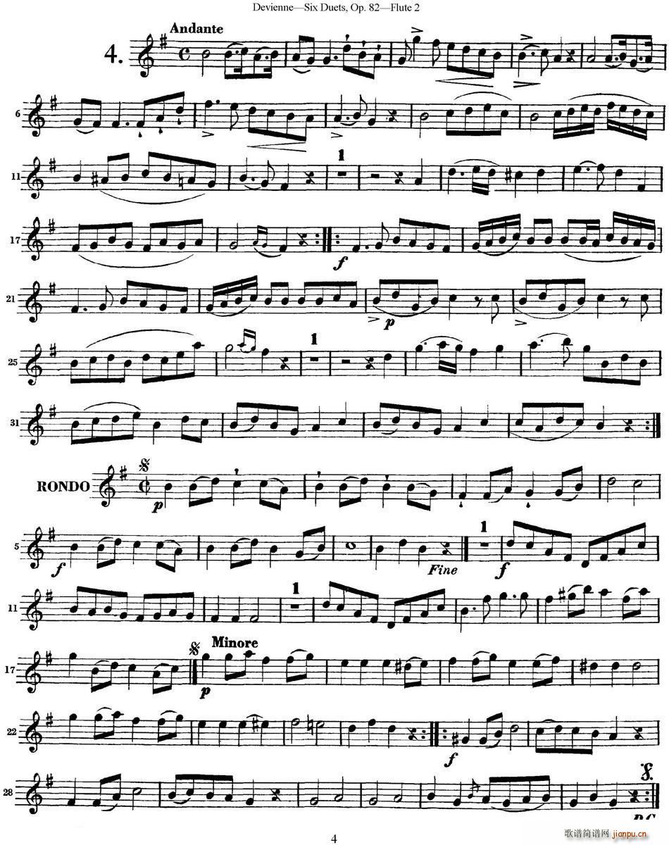 άѶСOp 82 Flute 2 NO 4()1
