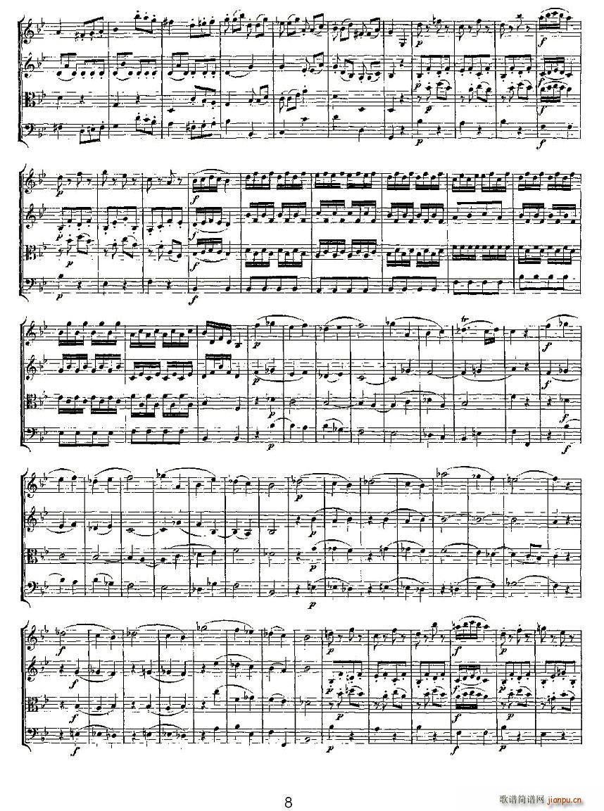 Quartet No 6 in Bb Major K 159 B()8