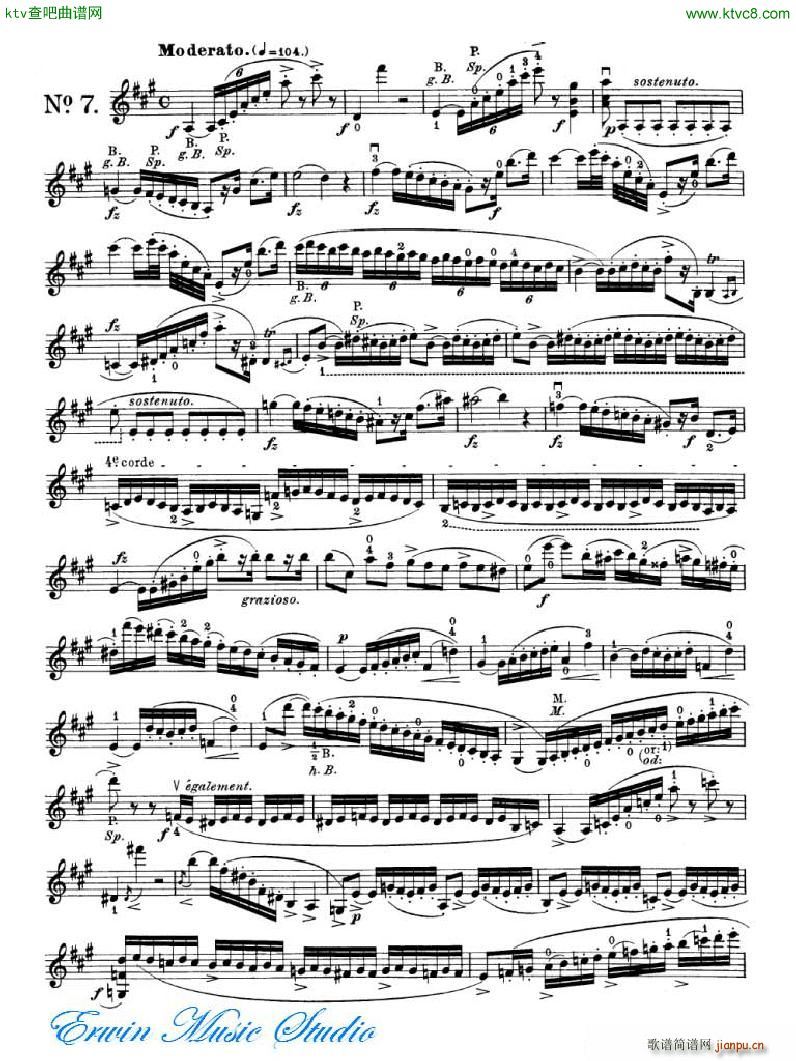 ޵ 24ϰPierre Rode 24 Studi Per violino 01 08(ʮּ)13