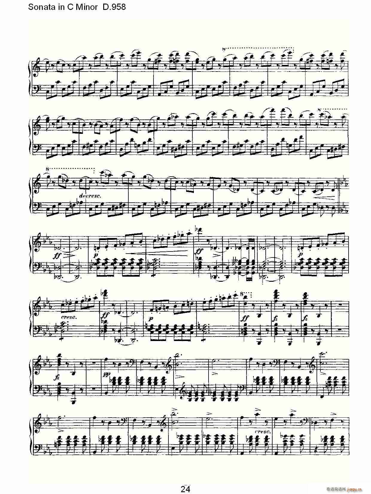 Sonata in C Minor D.958(ʮּ)24