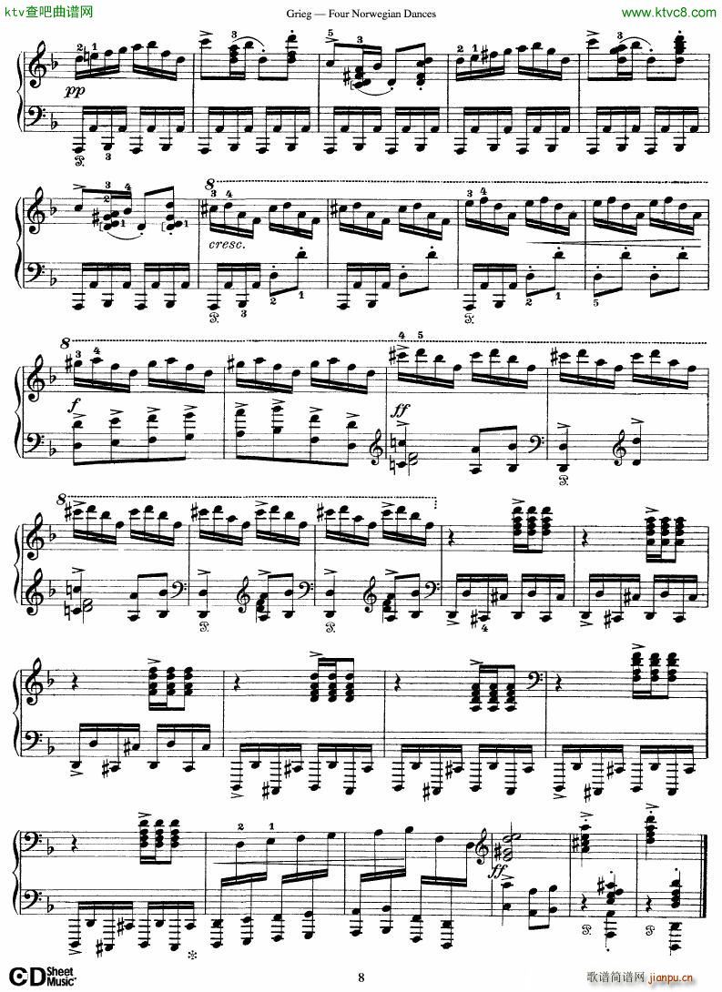 Grieg Four Norwegian Dances()8