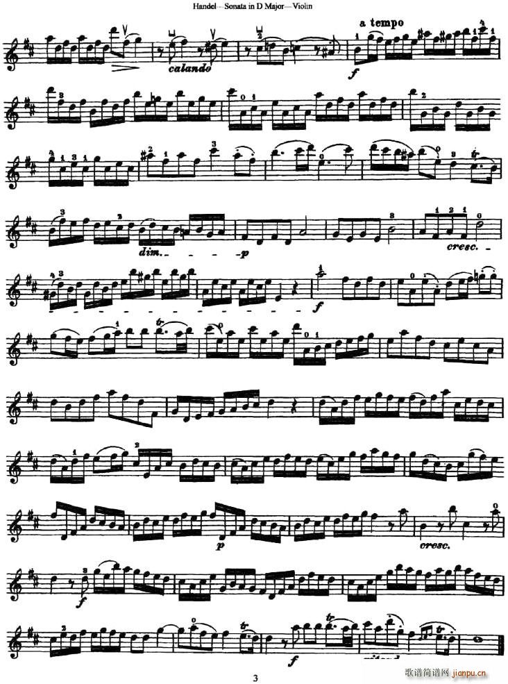 Sonata No.4 in D Major(ʮּ)3