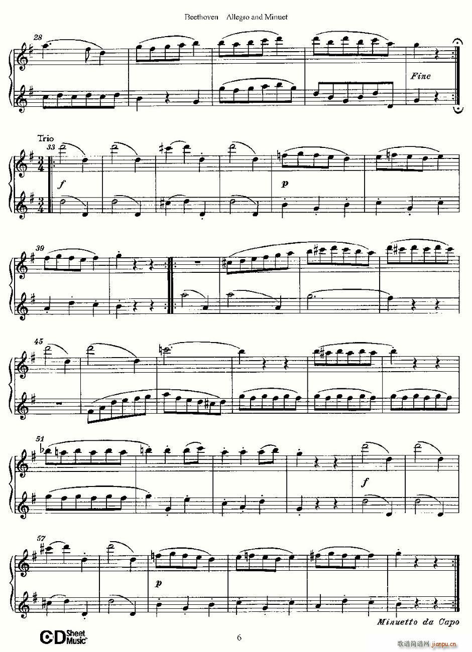 Allegro and Minuet(ʮּ)6