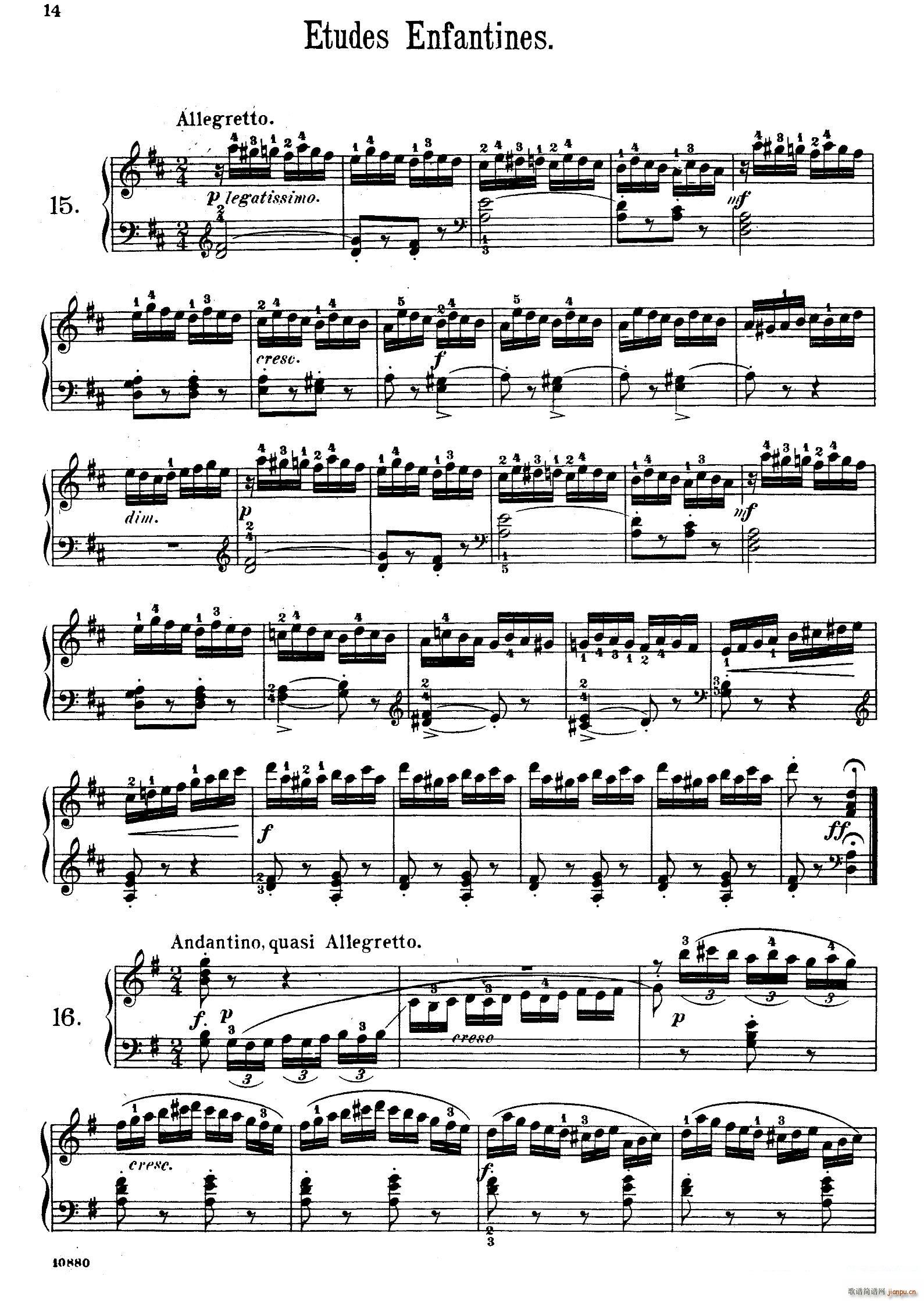 Etudes Enfantines Op 37 ͯϰ 15 20()1