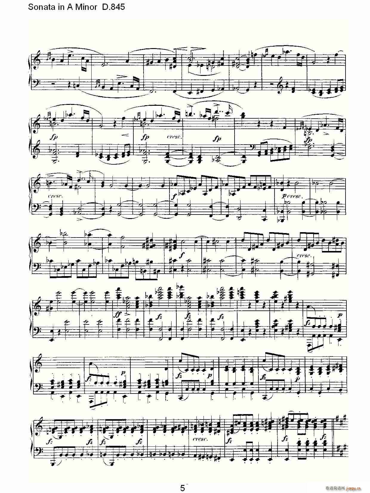 Sonata in A Minor D.845(ʮּ)5