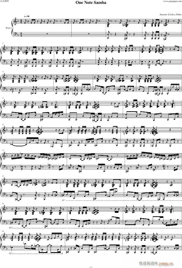 One Note Samba ٰ piano version()1