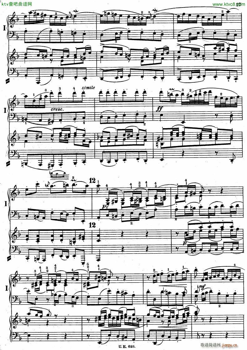Bach JS BWV 1052 Keyboard Concerto in d ed R ntgen()28